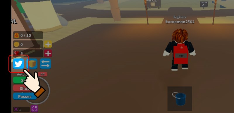 Chi tiết cách nhập code Treasure Hunt Simulator mới nhất bằng biểu tượng Twitter
