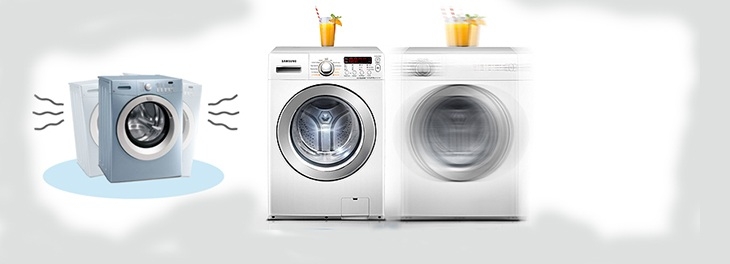 Máy giặt kêu to, rung lắc khi vắt là do máy lắp đặt ở vị trí không cân bằng, các linh kiện bên trong bị rơi ra ngoài