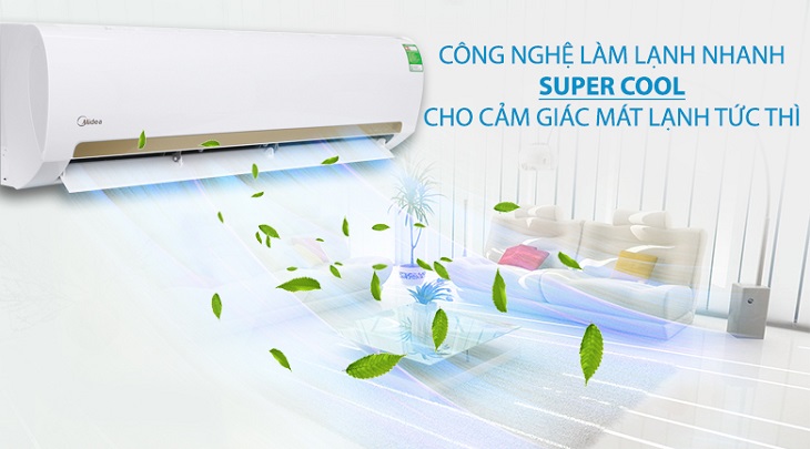 Chế độ Super Cool – Máy lạnh Midea