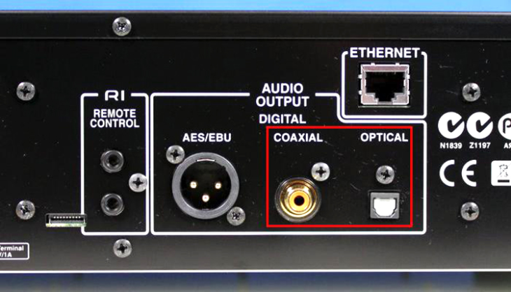 Optical - coaxial - cổng kết nối âm thanh chuyên nghiệp