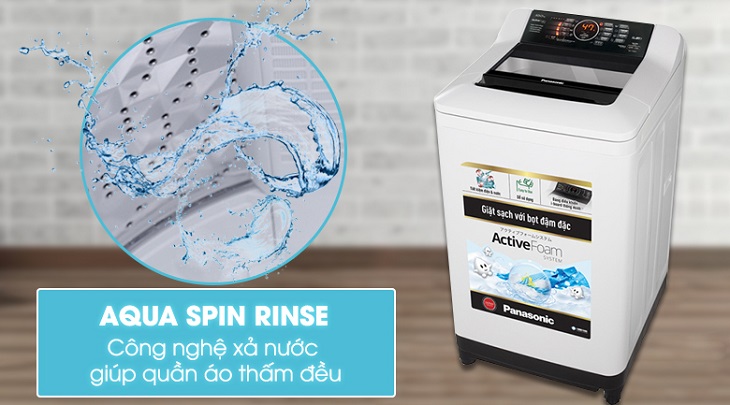 Công nghệ Aqua Spin Rinse trên máy giặt Panasonic