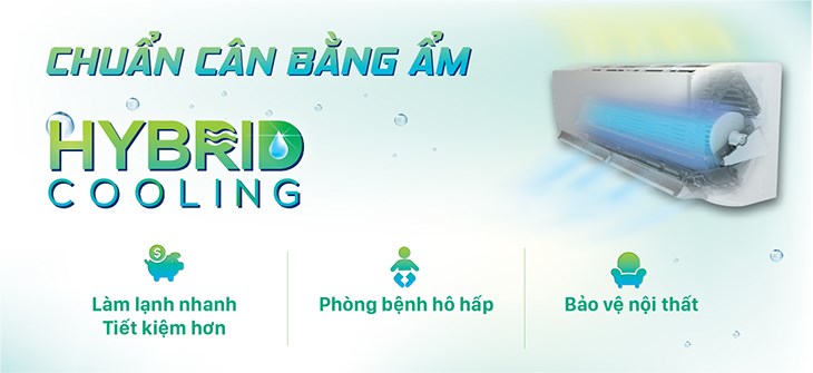 Điều chỉnh độ ẩm phòng về mức lý tưởng 55 - 65%