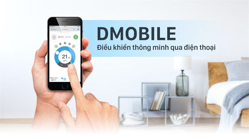 Điều khiển mọi lúc mọi nơi bằng điện thoại thông minh với ứng dụng D-Mobile