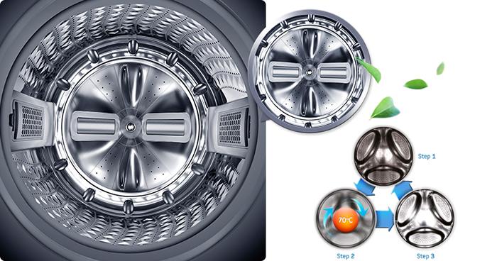 Lồng giặt luôn sạch bóng với Eco drum clean