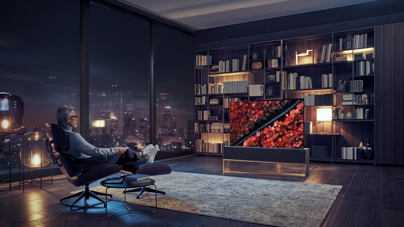 LG màn hình hình cuộn