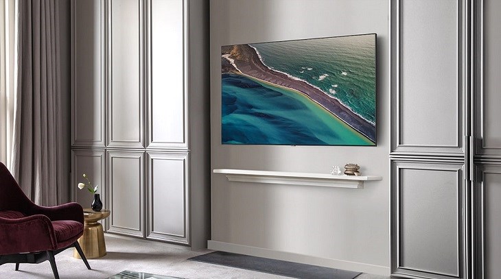 Smart Tivi Neo QLED 4K 55 inch Samsung QA55QN90B có màn hình mỏng, sang trọng