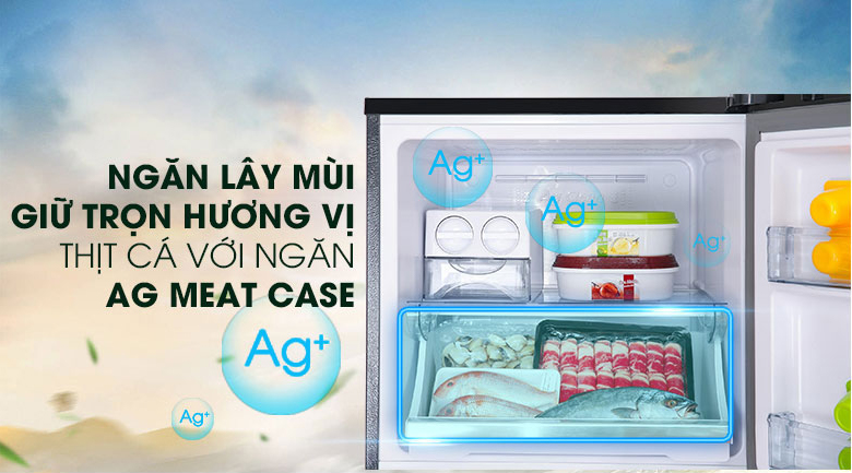 Ngăn Ag Meat Case chống lây mùi thịt cá.