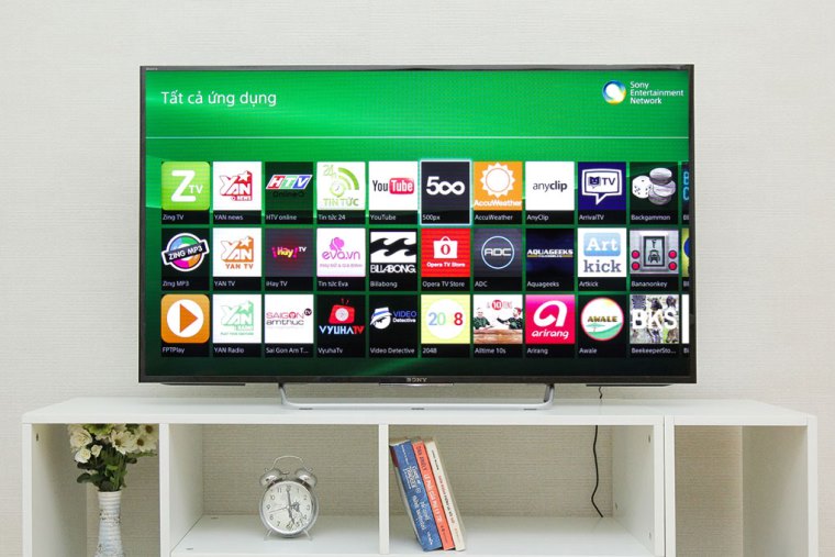 Giao diện Sony Entertainment Network của tivi Sony