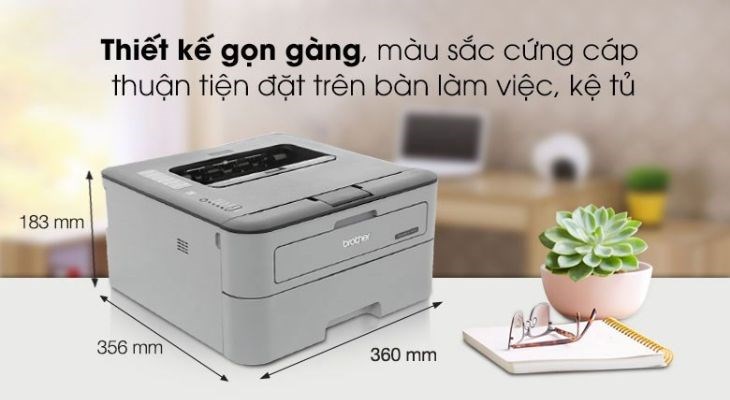 A4 là khổ giấy tiêu chuẩn để in trên máy In laser Trắng Đen Brother HL L2321D