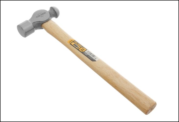 Búa đầu tròn cán gỗ Tolsen 25142 dùng để định hình lại các vật dụng bị móp méo
