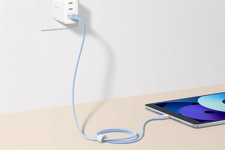 Cáp Lightning 1m Baseus Discolor CB000104 Màu Xanh da trời nhạt