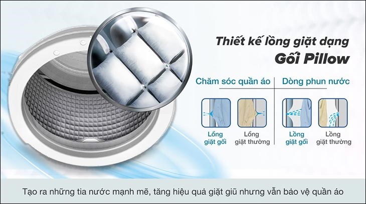 Giặt sạch, giảm thiểu hư tổn quần áo với lồng giặt Pillow
