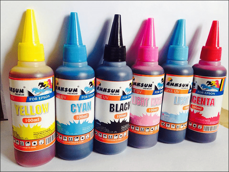 Mực nhuộm (mực Dye) cần nhiều thời gian để mực khô