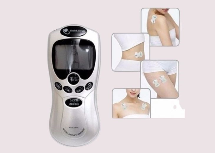 Máy massage xung điện sử dụng cho nhiều vị trí khác nhau trên cơ thể