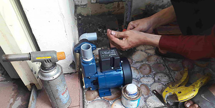 Máy bơm không bơm được nước