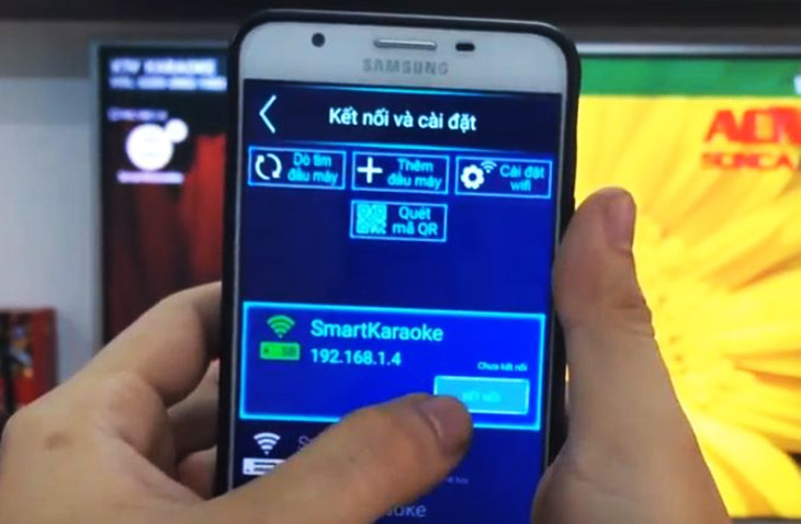 Khi kết nối loa với ứng dụng Karaoke connect mà quên mật khẩu