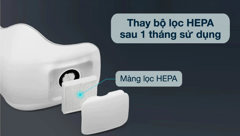 Bạn cần thay hai tấm lọc mới sau khoảng một tháng sử dụng với tần suất là 10 tiếng/ngày