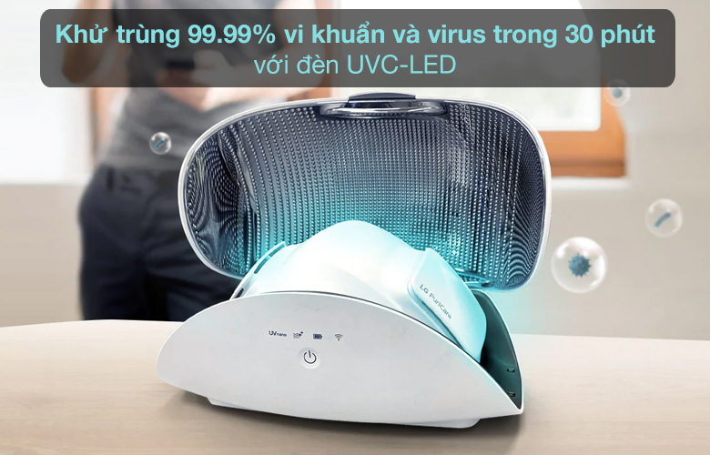 Hộp đựng khẩu trang loại bỏ 99.99% vi khuẩn và virus trong 30 phút
