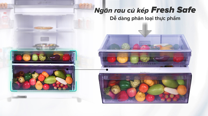 Đánh giá 2 dòng Tủ lạnh Panasonic diệt khuẩn 99.99% - Ngăn rau củ Fresh Safe