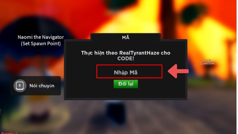 Chi tiết cách nhập code Haze Piece mới nhất: Nhập chính xác mã quà tặng vào ô trống