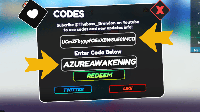 Chi tiết cách nhập code One Fruit Simulator mới nhất: nhập Channel ID và mã code vào ô tương ứng