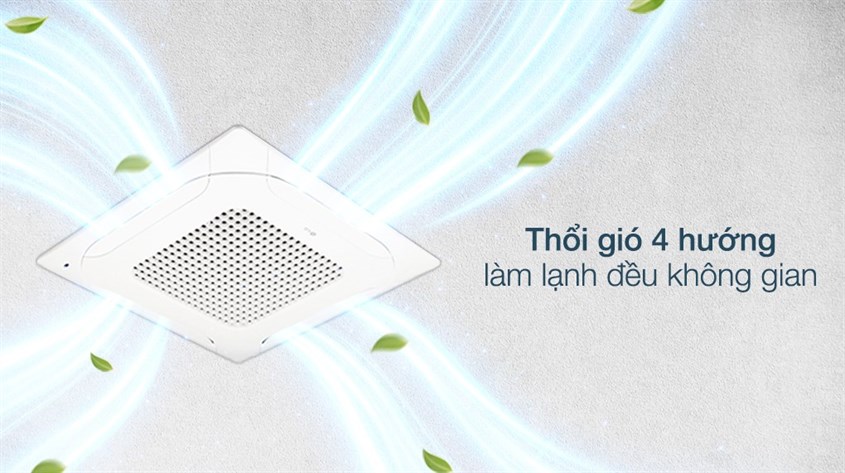 Máy lạnh âm trần LG Inverter 4 HP ZTNQ36LNLA0 (3 Pha) thổi gió 4 hướng, đều khắp không gian