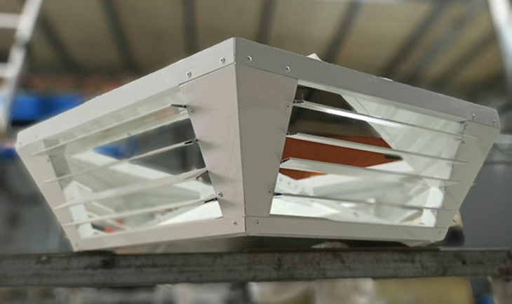 Miệng gió hình trụ thổi 4 hướng phù hợp cho loại trần giả, trần thạch cao