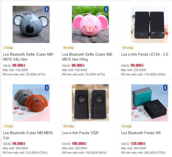 Loa laptop, loa di động tiết kiệm đến 60%