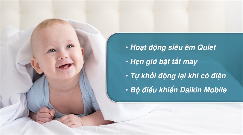 Máy lạnh Daikin Inverter 2 chiều 12300 BTU ATHF35XVMV có nhiều tiện ích hỗ trợ người dùng