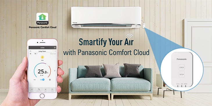 Ở dòng máy lạnh cũ cần bộ kết nối wifi (CZ-TACG1) mới điều khiển từ xa được