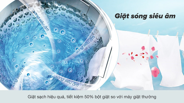 Công nghệ giặt tạo bọt bằng sóng siêu âm