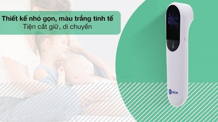 Nhiệt kế điện tử Kachi JXB-315 với chất liệu nhựa bền bỉ và thiết kế nhỏ gọn nên rất phù hợp để mang đi xa