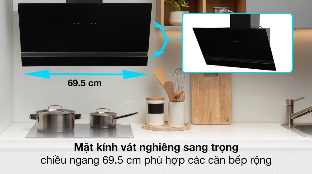 Máy hút mùi áp tường Kangaroo KG1361