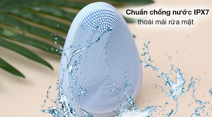 Máy rửa mặt và massage Emmié Sky Blue đạt tiêu chuẩn chống nước IPX7