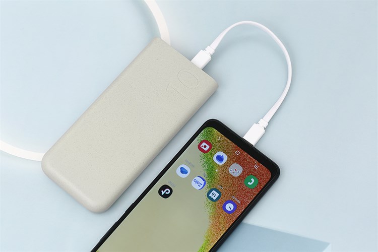 Pin sạc dự phòng 10000 mAh Type C PD 25W Samsung EB-P3400 Màu Kem