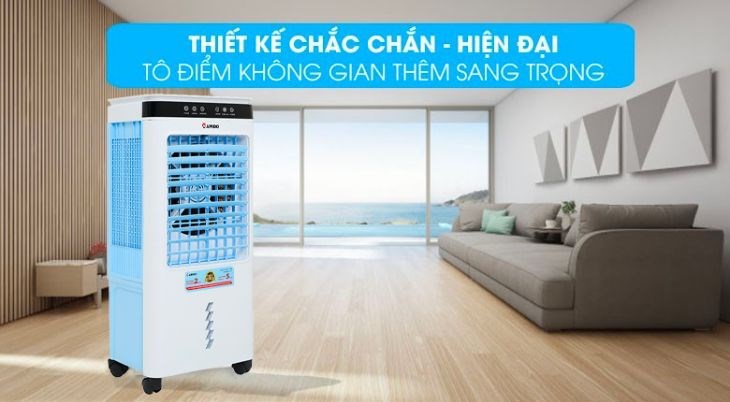 Quạt điều hòa Rapido 6000D sở hữu vẻ ngoài hiện đại, bắt mắt phù hợp với mọi không gian gia đình