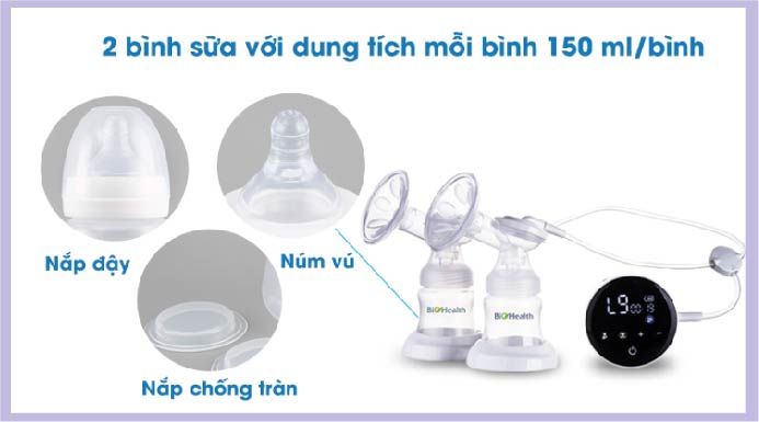 Máy hút sữa điện đơn BioHealth AE Basic