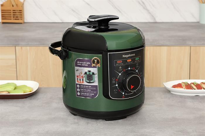 Nồi áp suất Nagakawa NEP5369 6 lít đáp ứng tốt nhu cầu nấu ăn cho gia đình đông người