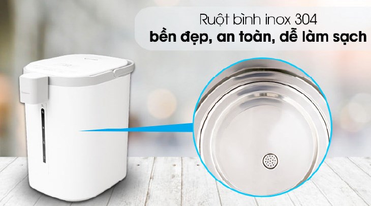 Ruột bình thủy điện Kangaroo KG5K1 5 lít  có chất liệu inox 304 không gỉ, an toàn cho sức khoẻ khi sử dụng