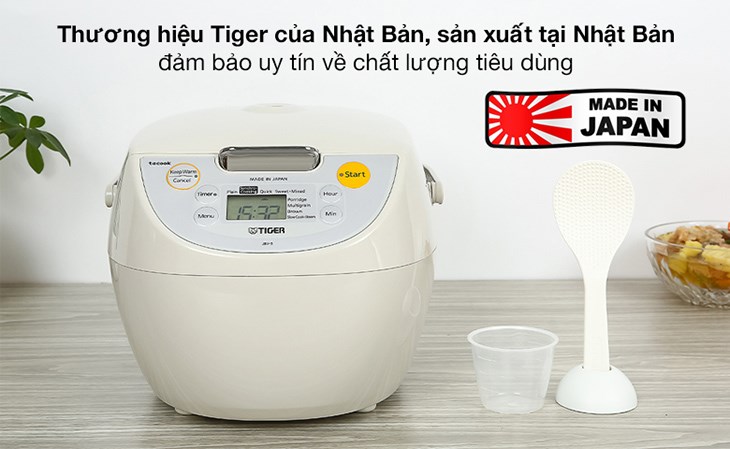 Nồi cơm điện tử Tiger 1.8 lít JBV-S18W chất lượng cao sẽ là món quà thiết thực và ý nghĩa dành cho mẹ