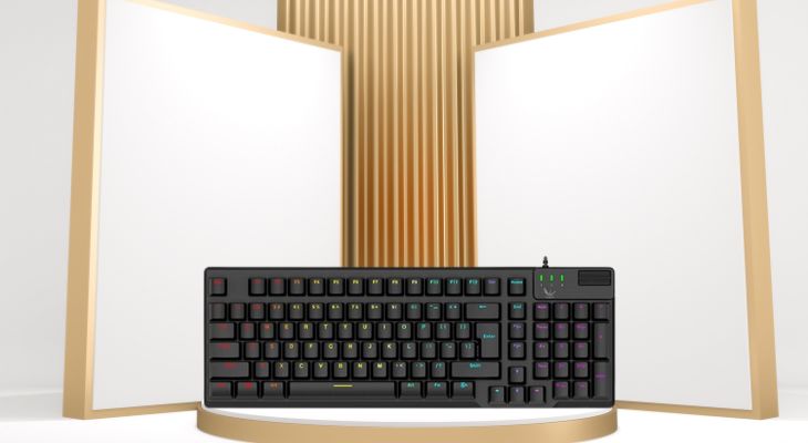 Bàn Phím Có Dây Gaming Zadez G-850K, với 98 phím được khắc laser đẹp mắt và độ bền cao, thích hợp dành tặng cho nhân viên văn phòng, dân thiết kế đồ họa