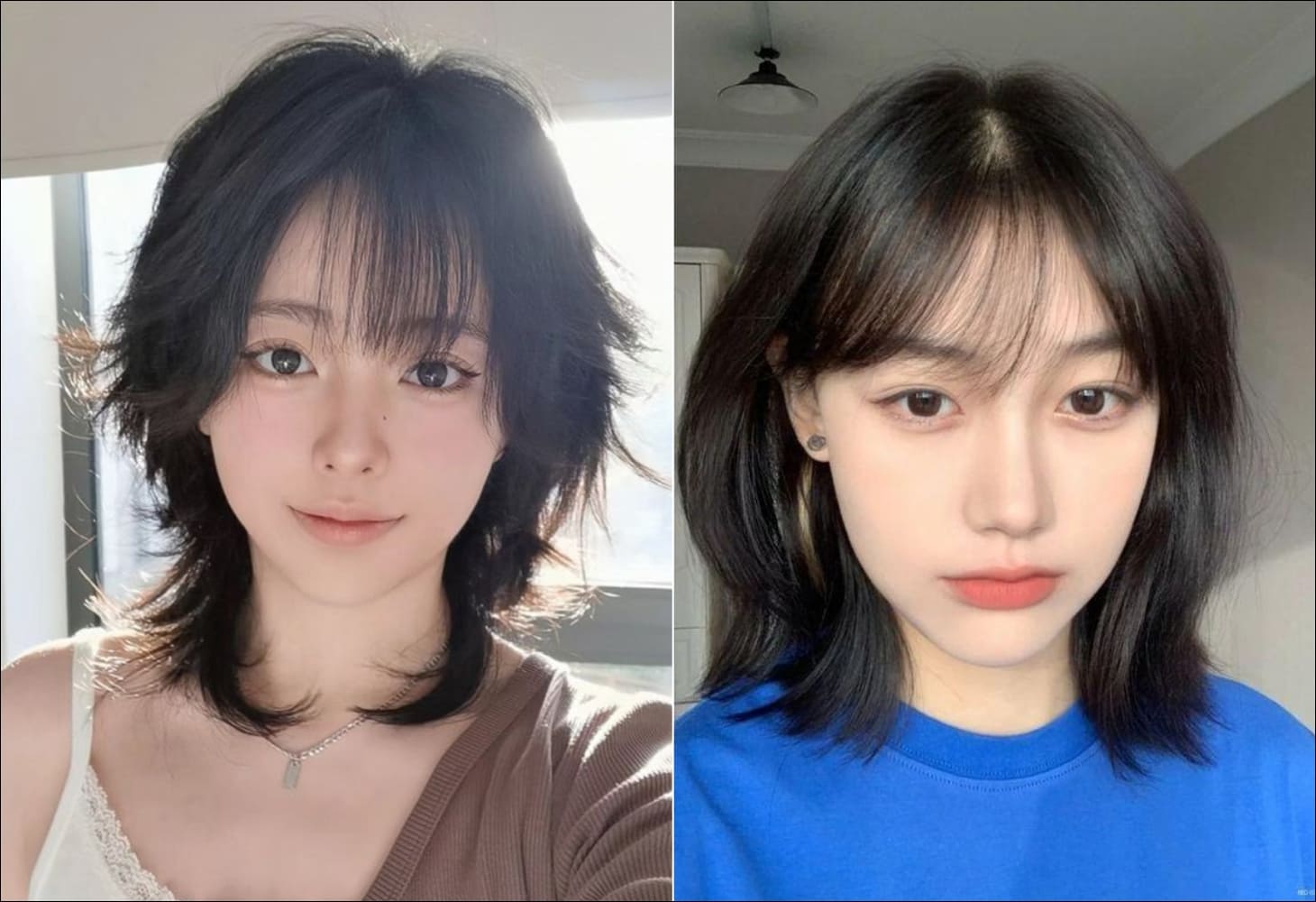 Kiểu tóc mullet nữ mái thưa ngây thơ, ngọt ngào