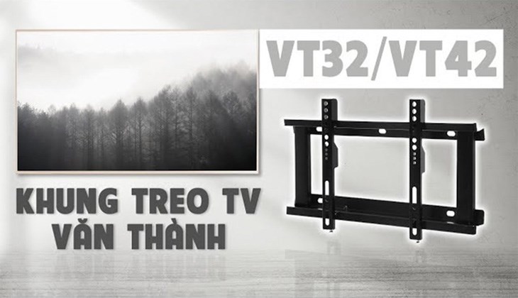 Khung treo tivi 19-40 inch Cố định Văn Thành VT-32 sở hữu thiết kế đẹp mắt, chất liệu cao cấp, phù hợp cho tivi 19 - 40 inch