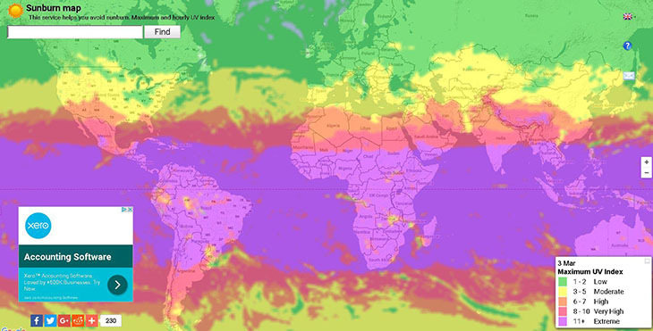 sunburnmap.com