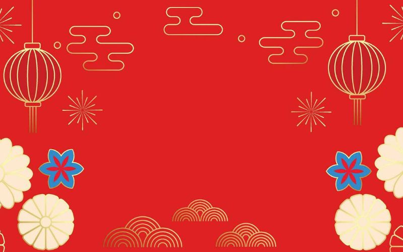 Sắc đỏ chủ đạo giúp thiết kế nổi bật và thu hút tài lộc