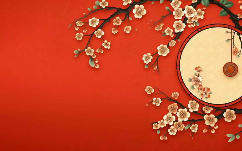 Sắc đỏ chủ đạo giúp thiết kế nổi bật và thu hút tài lộc