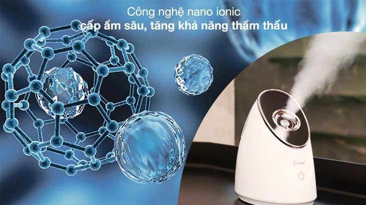 Máy xông mặt Emmie giúp cấp ẩm hiệu quả