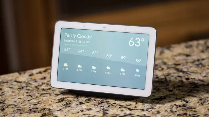 Trang bị màn hình trên Google Nest Hub