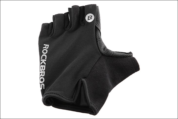 Găng tay thể thao hở ngón RockBros S106 Size M Đen được làm từ vải sợi