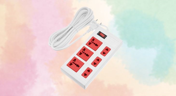 Ổ cắm điện Điện Quang 6 lỗ 5m ECO ĐQ ESK 5WR 6ECO sở hữu vỏ ngoài bằng nhựa ABS bền tốt, chịu nhiệt, chống rò rỉ điện